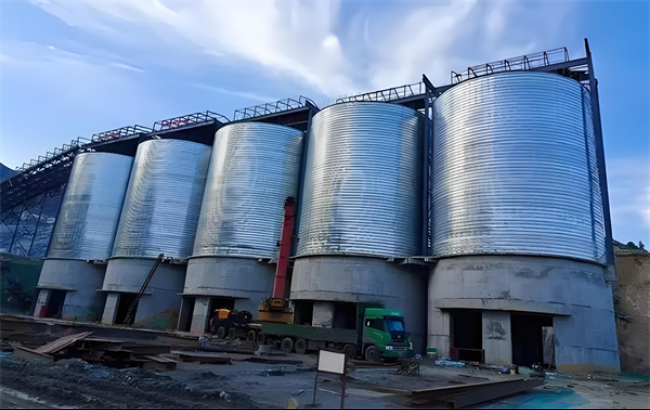 大足螺旋卷板仓施工现场
